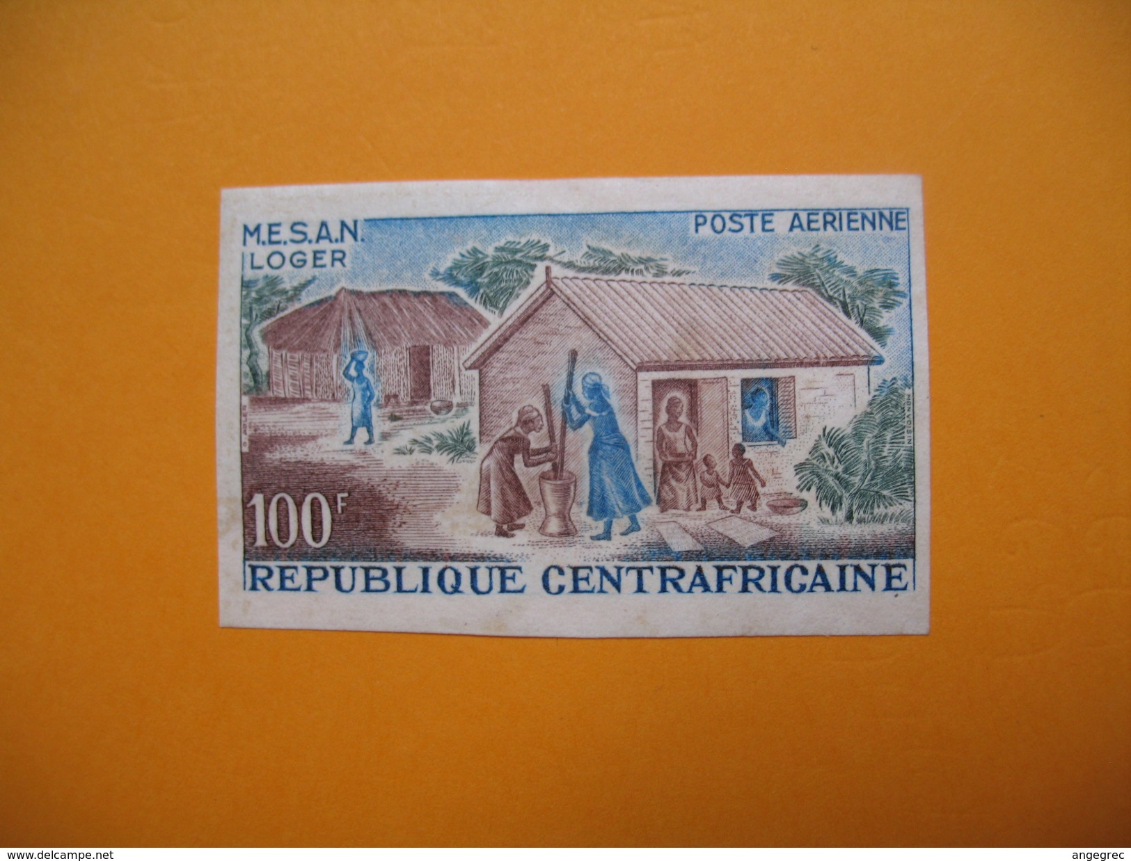 Timbre Non Dentelé  N° PA 33  Mouvement D'évolution Sociale  1965 - Central African Republic