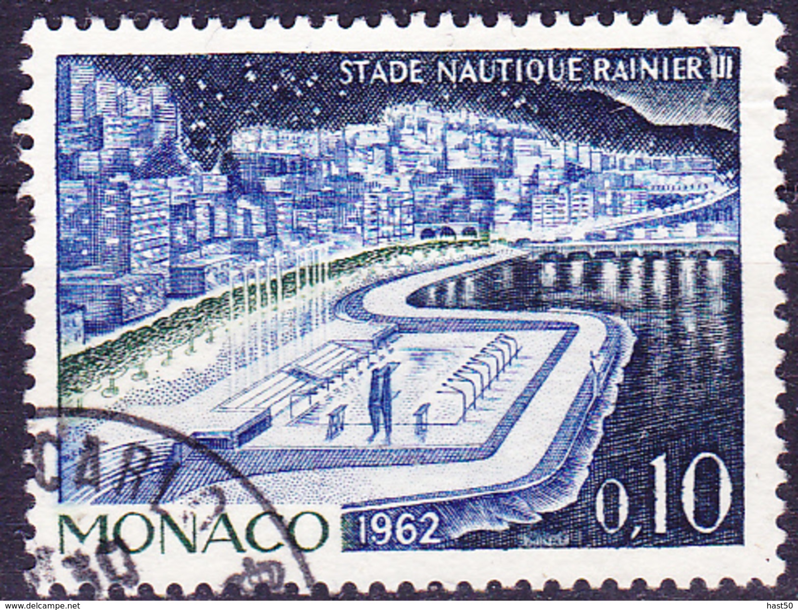 Monaco - Schwimmstadion Rainier III. (MiNr: 693) 1962 - Gest Used Obl - Oblitérés