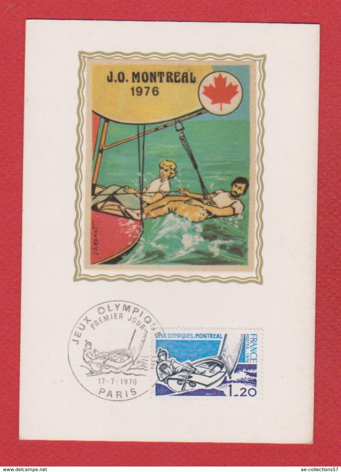 Carte Premier Jour / Jeux Olympiques Montréal  / Paris / 17 Juillet 1976 - 1970-1979