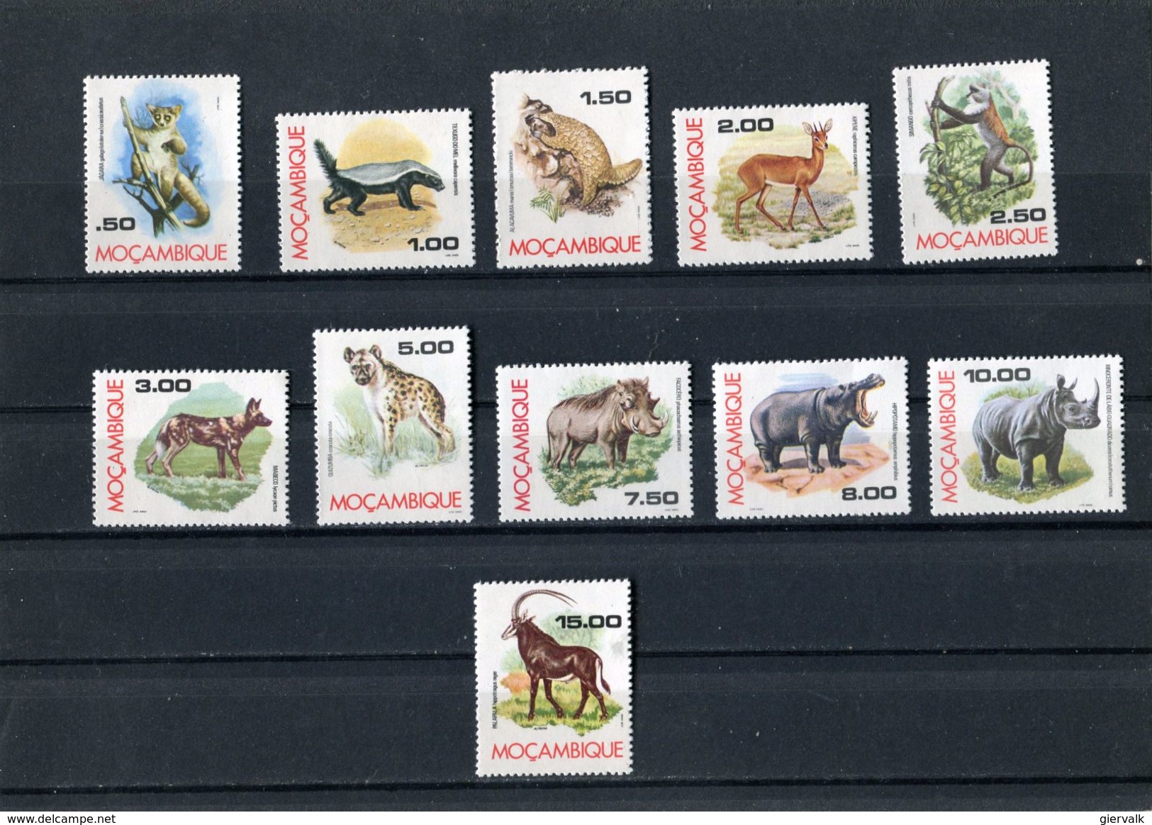 MOZAMBIQUE 1976 MAMMELS  MNH. - Andere & Zonder Classificatie