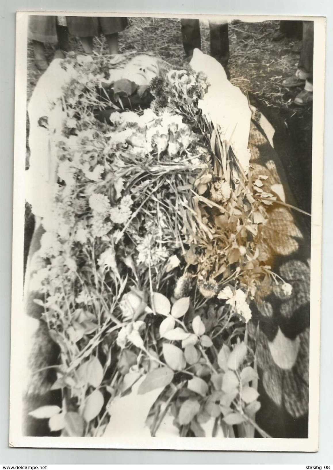 Post Mortem Photo-young Woman.Funeral Ceremony Po1-7 - Personnes Anonymes
