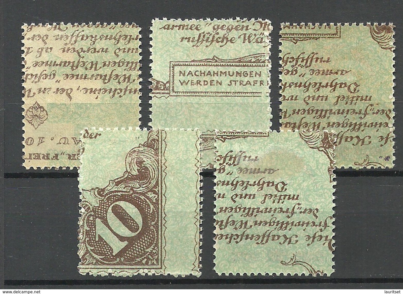 LETTLAND Latvia 1921 Michel 70 - 74 * - Latvia