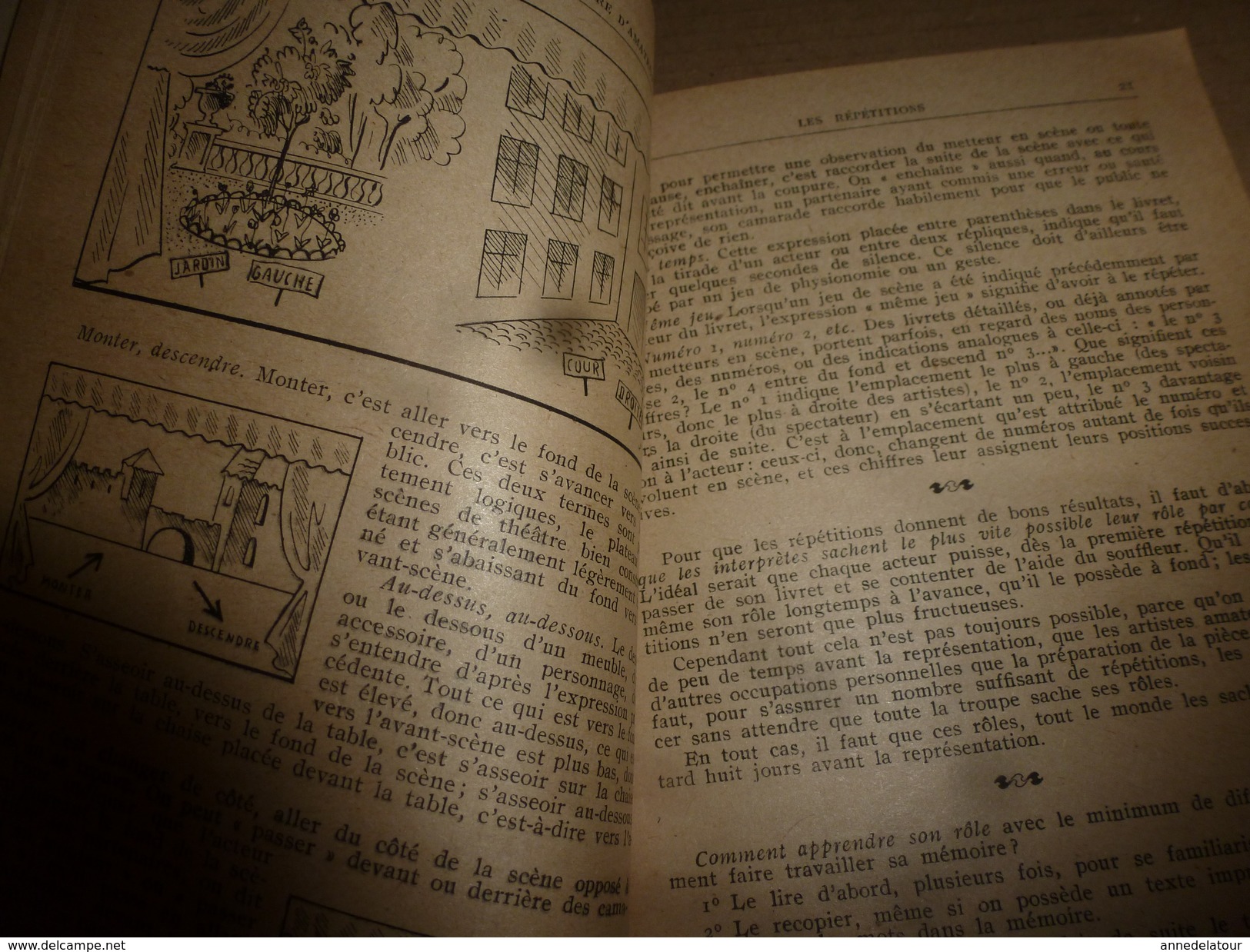 1945 Pour bien jouer le THEÂTRE d'AMATEUR  , par Luc Alban  (108 pages)