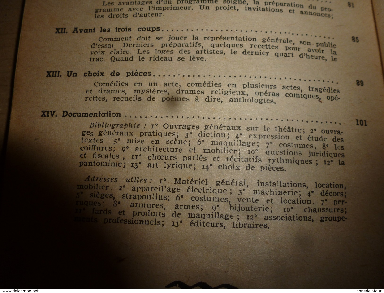 1945 Pour bien jouer le THEÂTRE d'AMATEUR  , par Luc Alban  (108 pages)