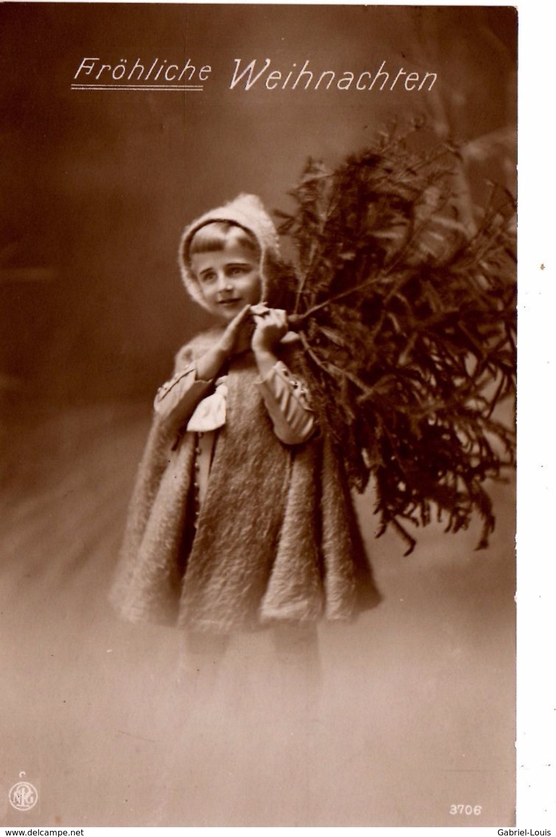 Fröhlich Weihnachten -  Kind - 1914 -  Tannenbaum - Autres & Non Classés
