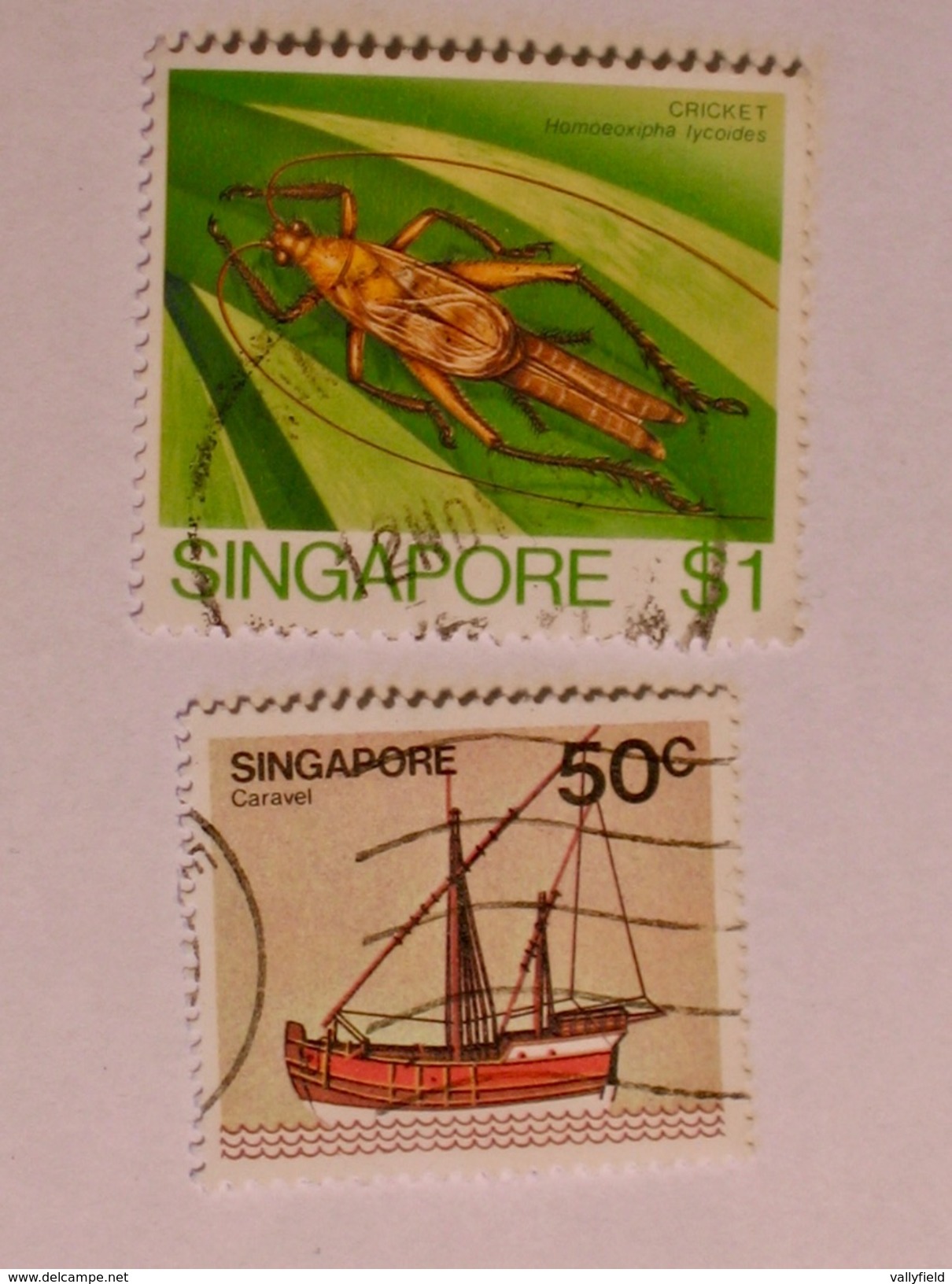 SINGAPOUR 1980-85  LOT# 5  INSECT, SHIP - Singapour (1959-...)