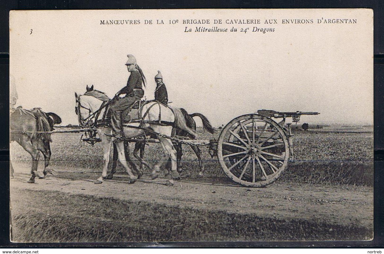 Orne, ARGENTAN, Manoeuvres De La 10e Brigade De La Cavalerie Aux Environs D'Argentan. Cheval, Dragons, Armée. - Argentan