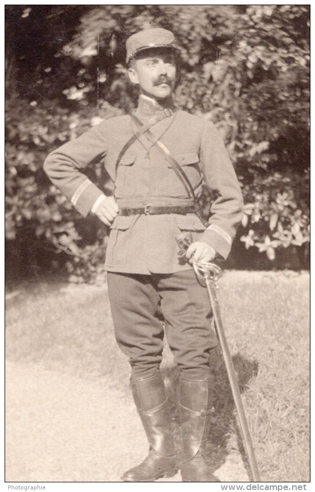 France? Homme En Uniforme Militaire Ancienne Photo CDV 1910 - War, Military