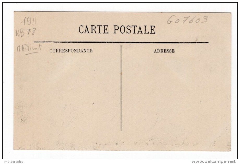 France Aviation Auguste Junod Avec Passager Biplan Farman Ancienne Carte Postale CPA Vers 1911 - ....-1914: Précurseurs