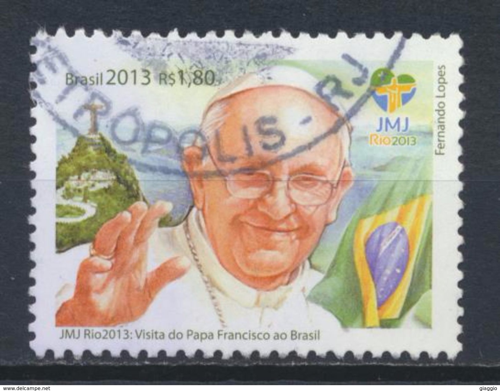 °°° BRASIL - PAPA FRANCISCO - 2013 °°° - Usati