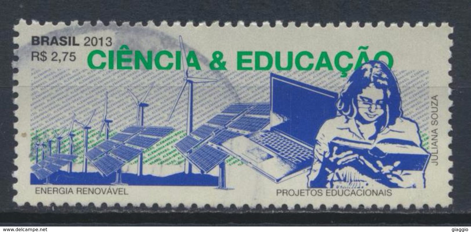 °°° BRASIL - CIENCIA & EDUCACAO - 2013 °°° - Oblitérés