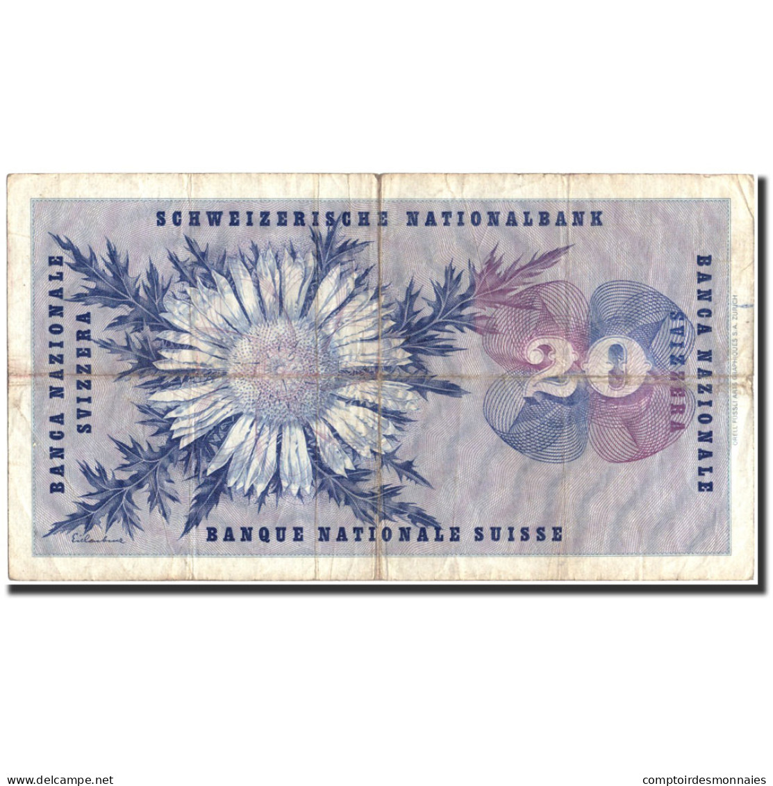 Billet, Suisse, 20 Franken, 1963, 1963-03-28, KM:46j, TTB - Switzerland