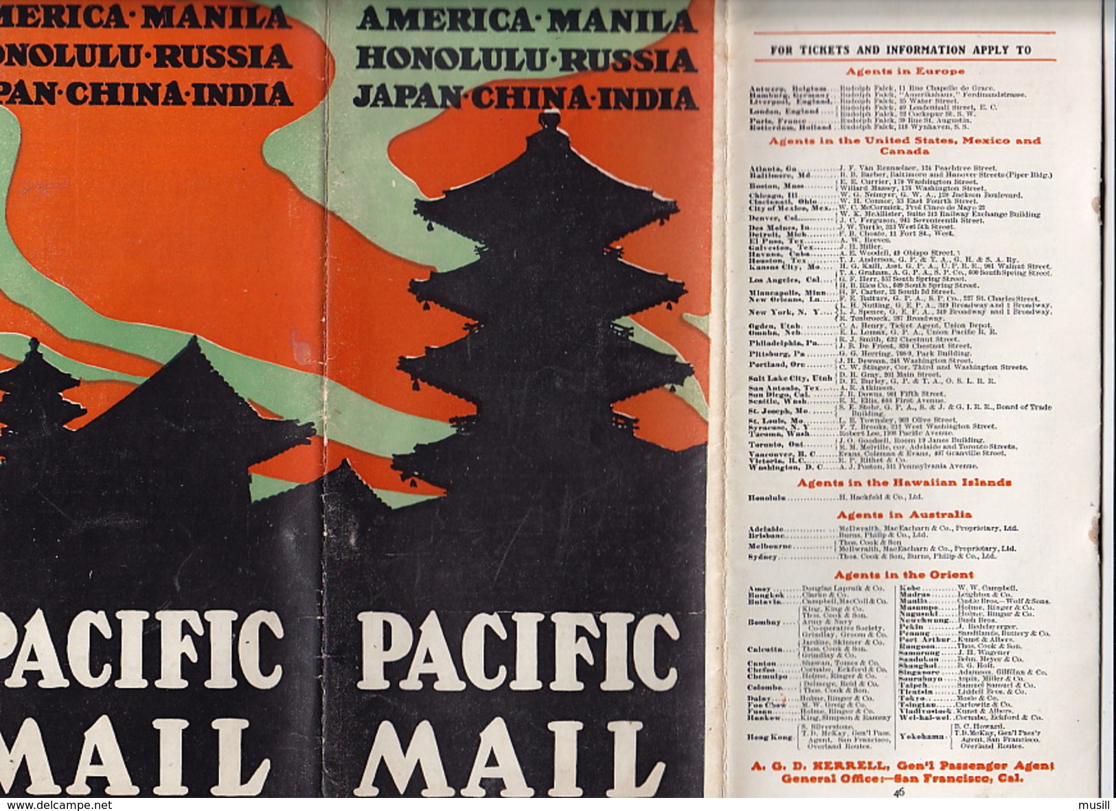 Around The World By The Pacific Mail Company. - Other & Unclassified