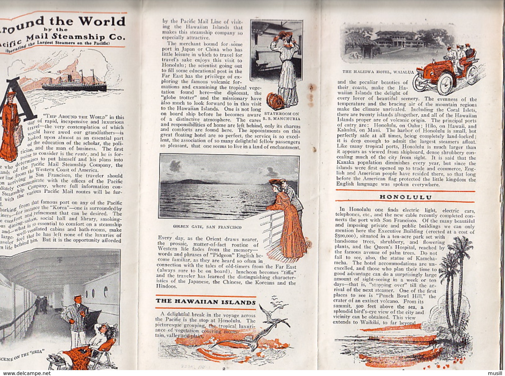 Around The World By The Pacific Mail Company. - Other & Unclassified