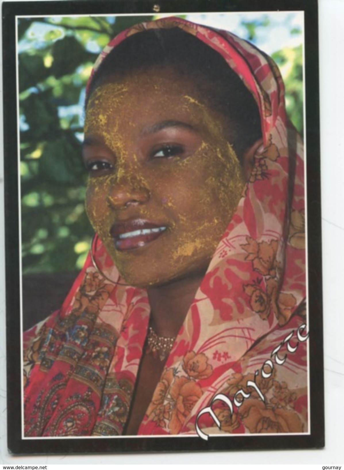 Mayotte - Masque De Beauté (Mousitzano) Cp Vierge Photo Schaub - Portrait Femme - Mayotte