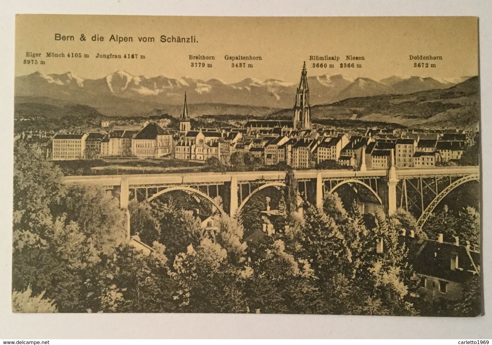 BERN & DIE ALPEN VOM SCHANZLI - NV FP - Bern