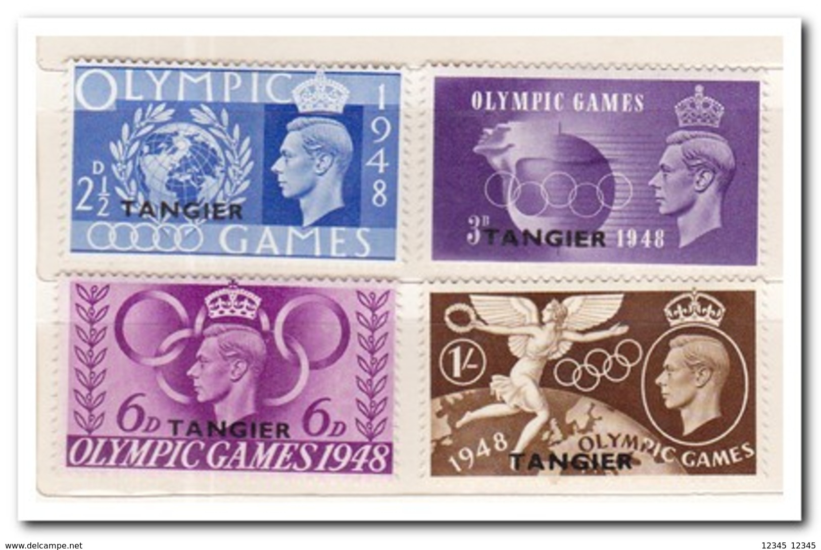 Tangier 1948, Britisch Post, Postfris MNH, Olympic Games - Marokko (1956-...)