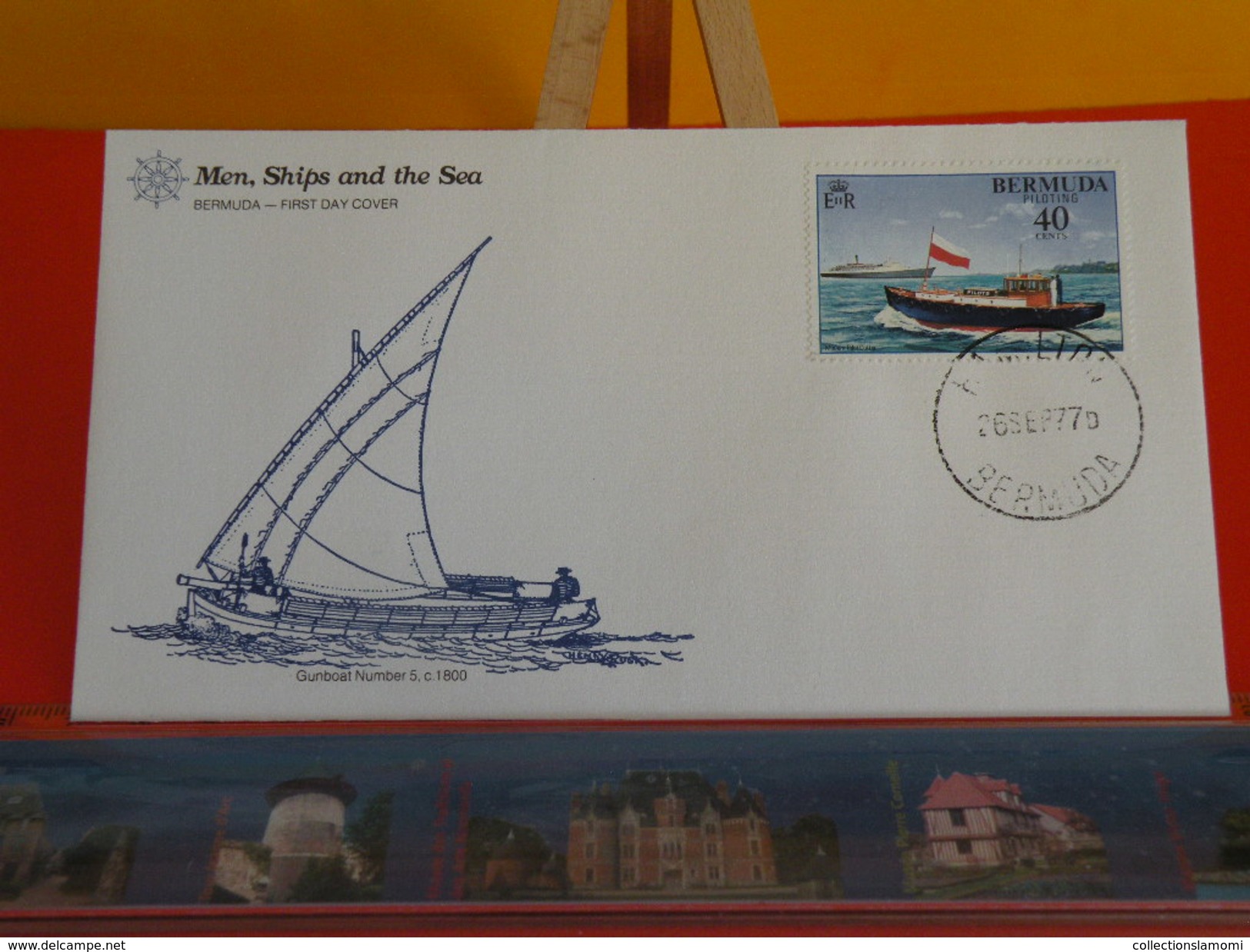 Voilier > Schooner Gunboat Number 5 C 1800 > Bermuda > Hamilton > 26.9.1977 - FDC 1er Jour - Bermudes