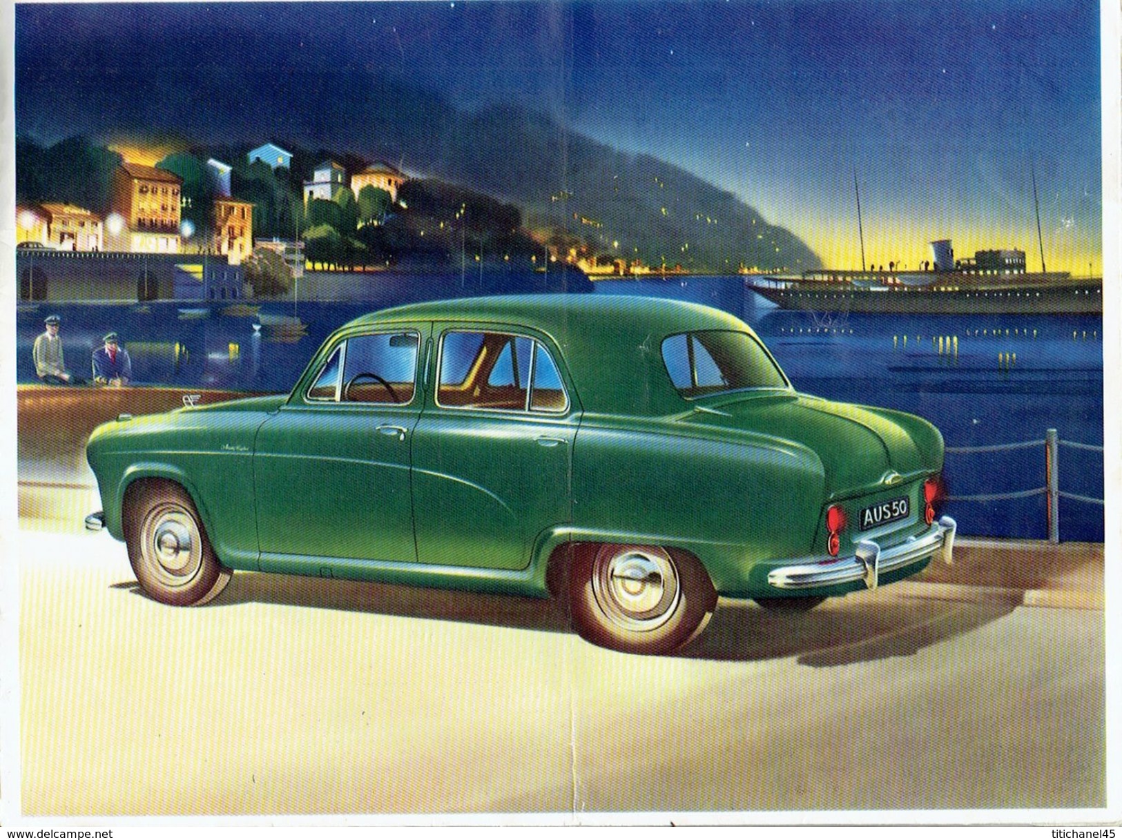 Brochure Publicitaire 1954 AUSTIN A40-A50 "CAMBRIDGE" - Voitures