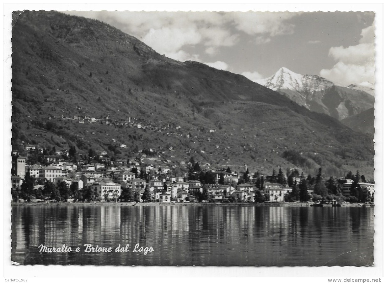 MURALTO E BRIONE DAL LAGO  VIAGGIATA FG - Brione Sopra Minusio