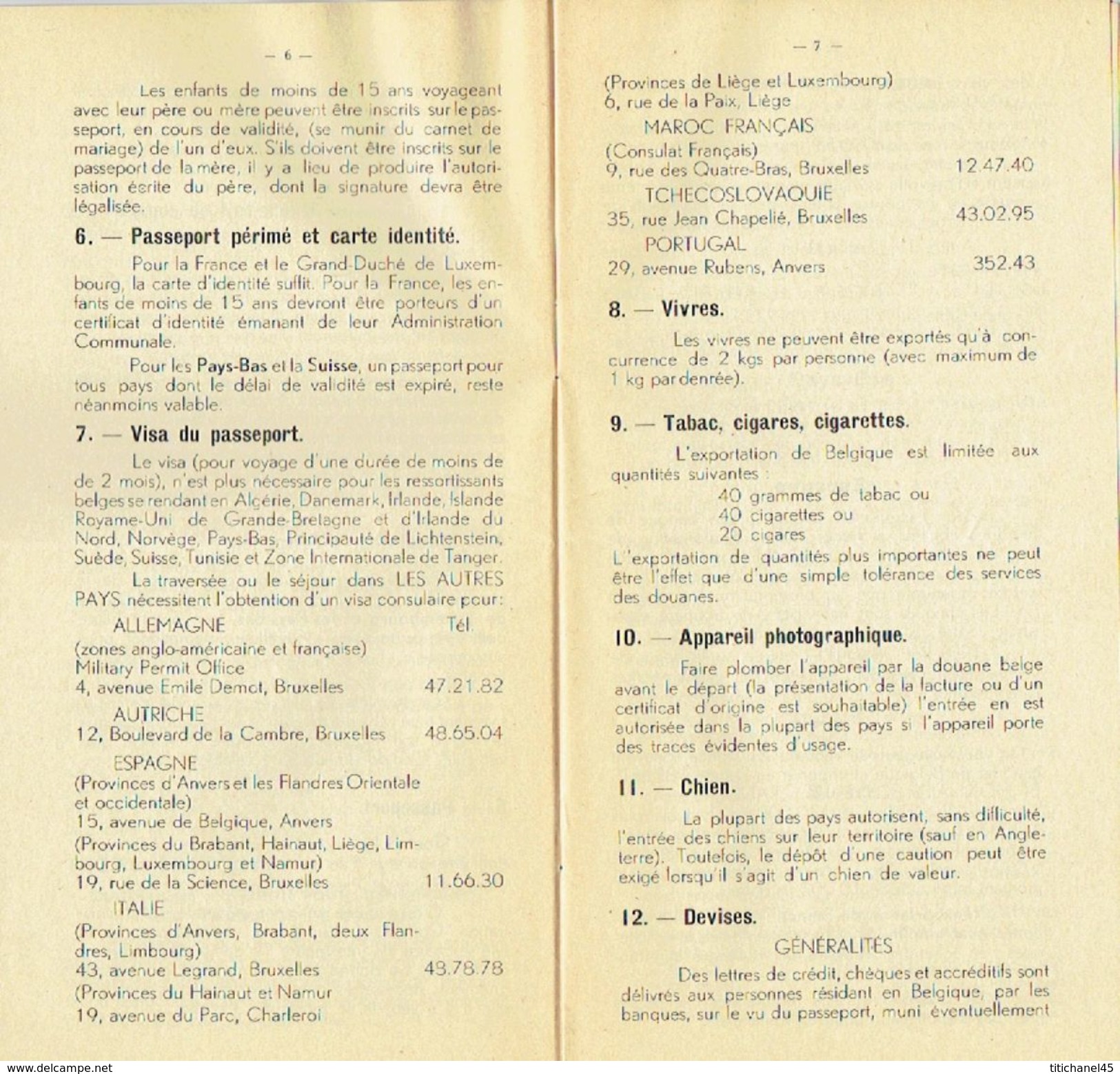 Brochure De 1949 Ce Que L'automobiliste Doit Savoir Pour VOYAGER à L'ETRANGER Edit. ROYAL AUOMOBILE CLUB BELGIQUE - Voitures