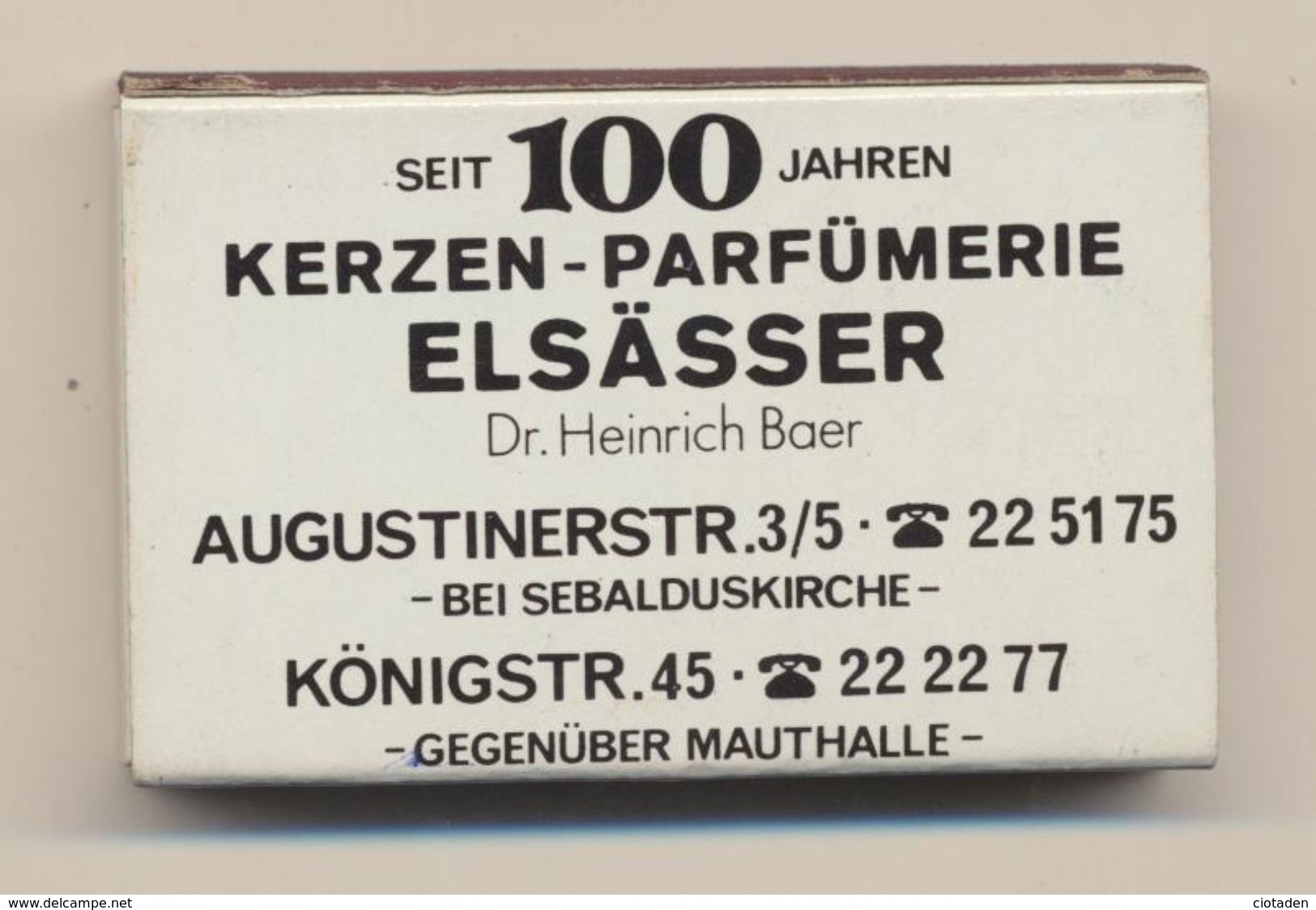 Kerzen - Parfumerie Elsässer - Boite D'allumettes De Nümberg - Cajas