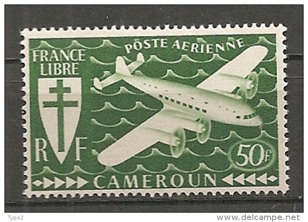 CAMEROUN - PA Yv. N° 17  *  50f  Cote  1,7 Euro  BE 2 Scans - Airmail