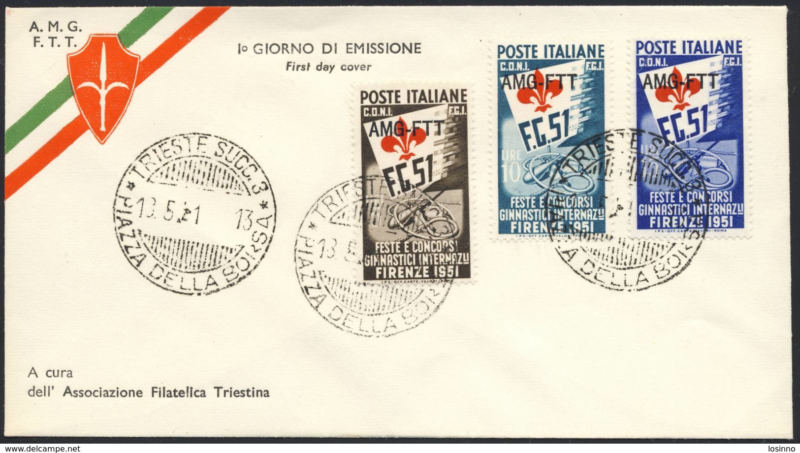 FDC-Trieste A- Giochi Ginnici - FDC