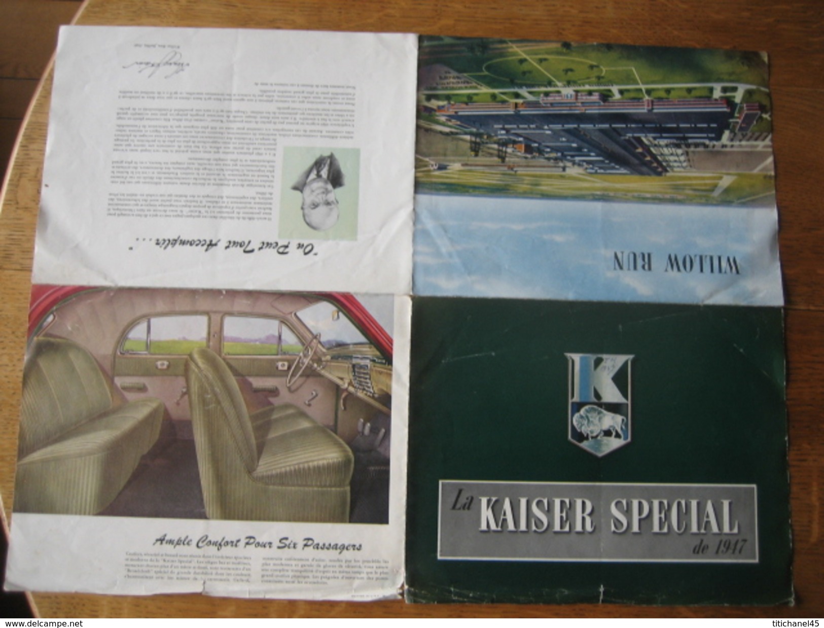 Dépliant Publicitaire De 1946 La KAISER SPECIAL De 1947 - KAISER-FRAZER CORPORATION MICHIGAN - Voitures