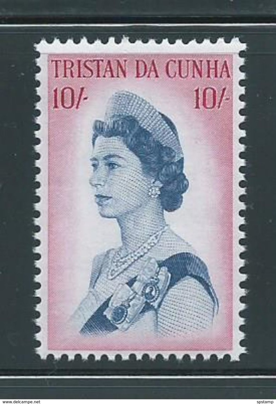 Tristan Da Cunha 1965 10 Shilling QEII Definitive Single MNH - Tristan Da Cunha