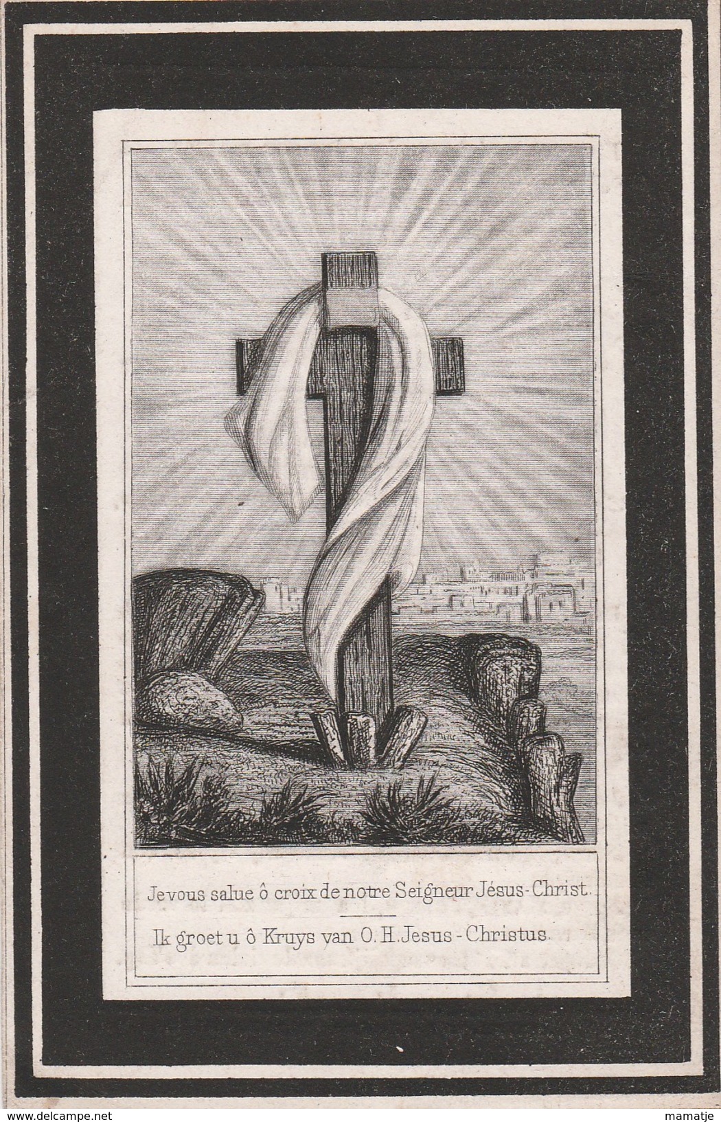 Van Den Bogaert Maria Helena Echtgenote Van Den Bosch, Antwerpen, ° 1802   + 1868 - Images Religieuses
