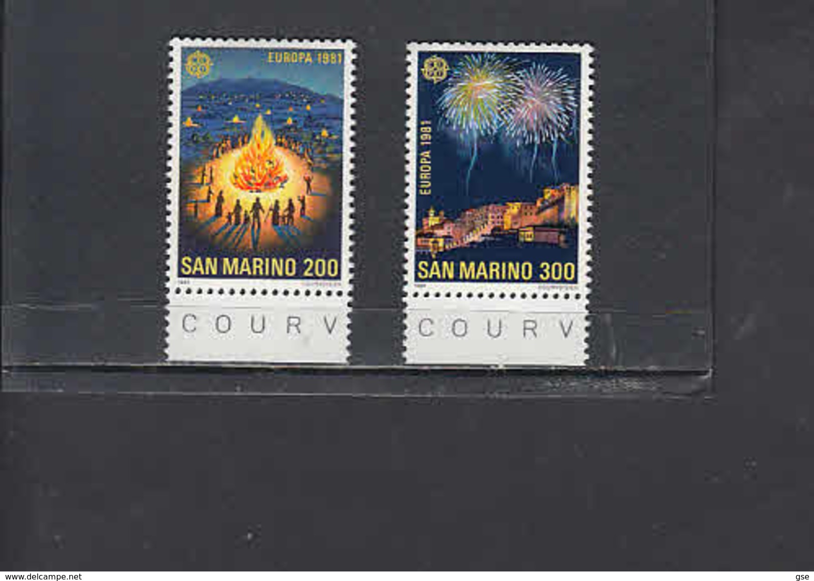 SAN MARINO 1981 - Sassone  1069/70** -  Europa/CEPT - Motorbikes