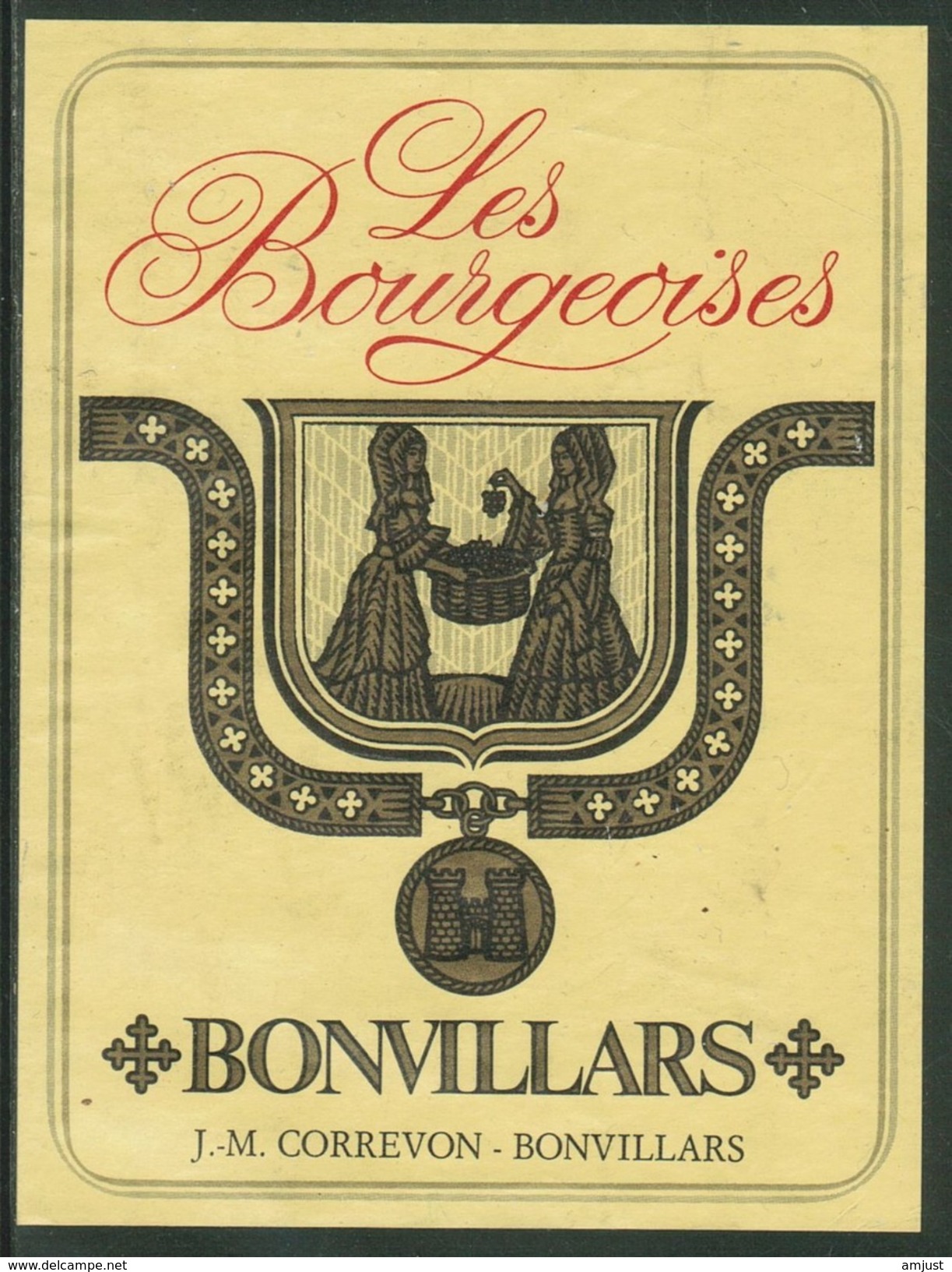 Rare // Etiquette // Bonvillars, Les Bourgeoises, J.-M. Correvon, Bonvillars, Vaud,Suisse - Otros & Sin Clasificación