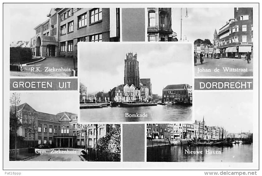 ** Set Van 2 Kaarten ** NEDERLAND Holland ( NL ) DORDRECHT :  Groeten ( Multiviews ) CPSM PF - Netherlands - Dordrecht