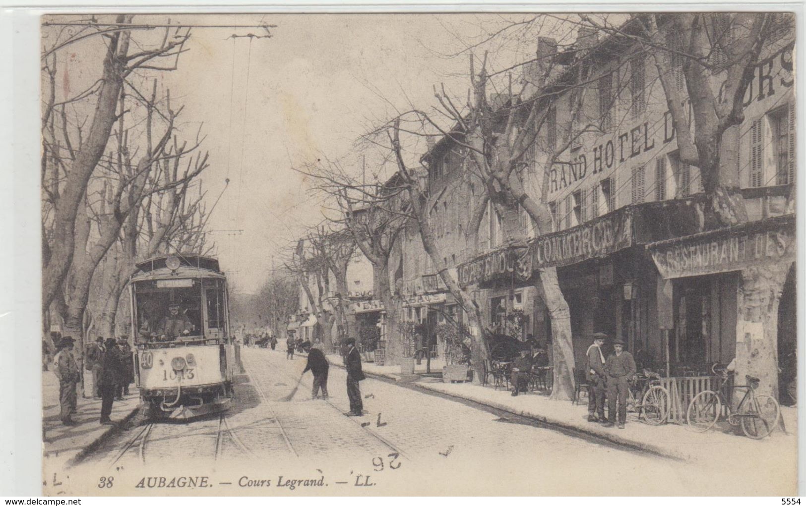 13    Aubagne   Cours Legrand  Cafe Du Commerce Hotel Du Cours  Tramway - Aubagne