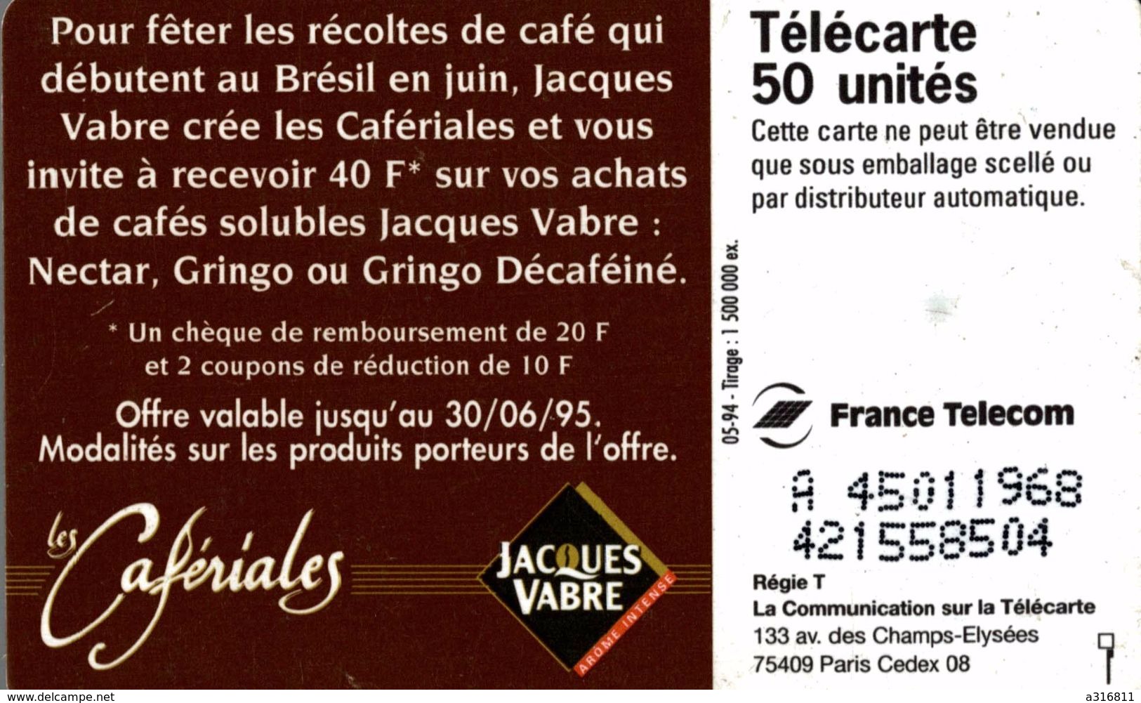 LES CAFERIALES   JACQUES VABRE - Privat