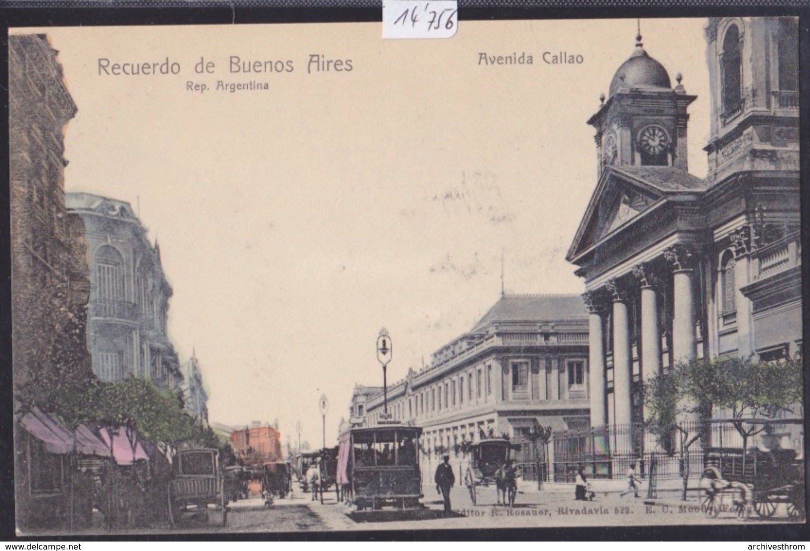 Recuerdo De Buenos Aires (ca 1900) : Avenida Callao (14'756) - Argentina
