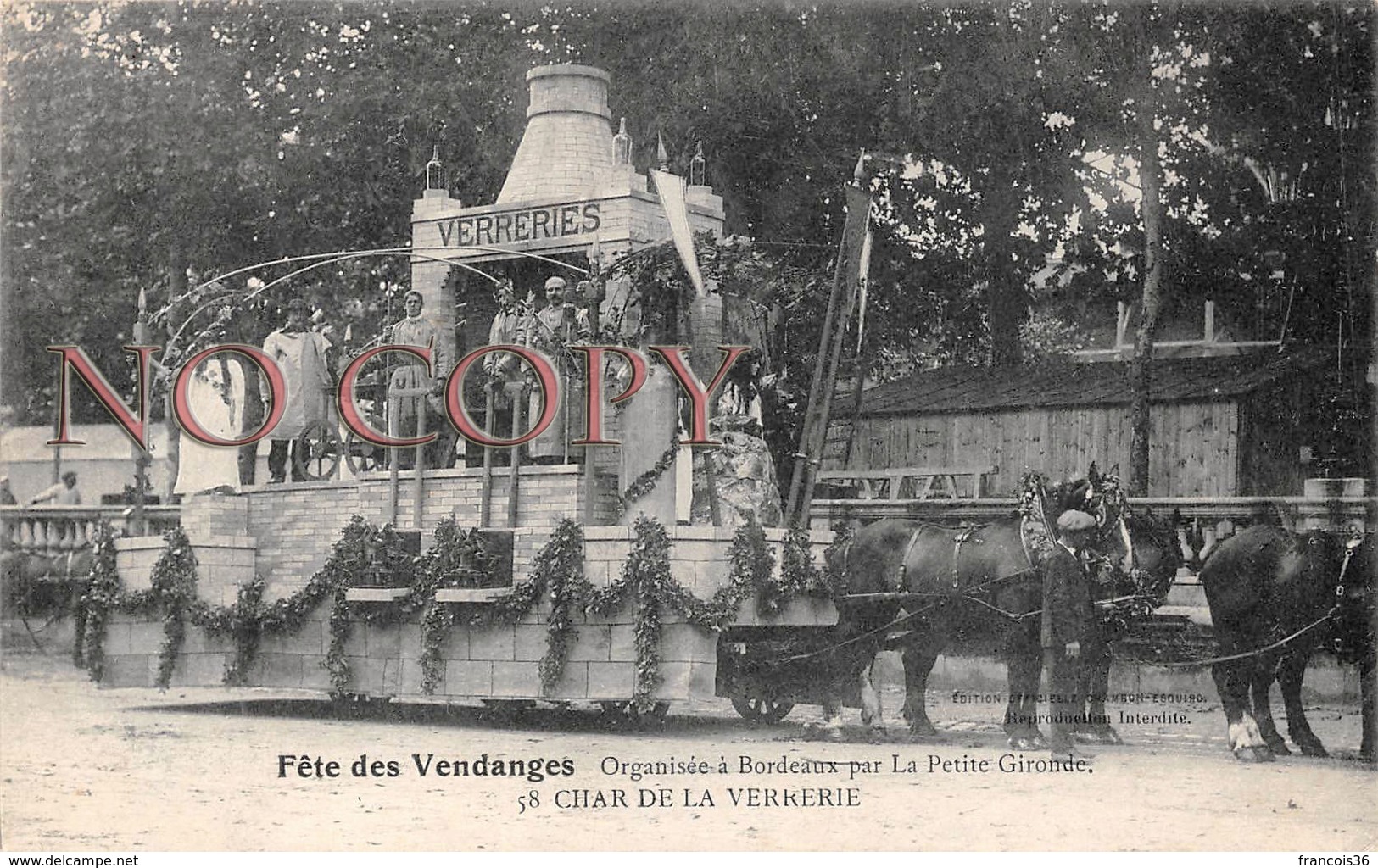 (33) Bordeaux - Fête Des Vendanges - Char De La Verrerie - Bordeaux