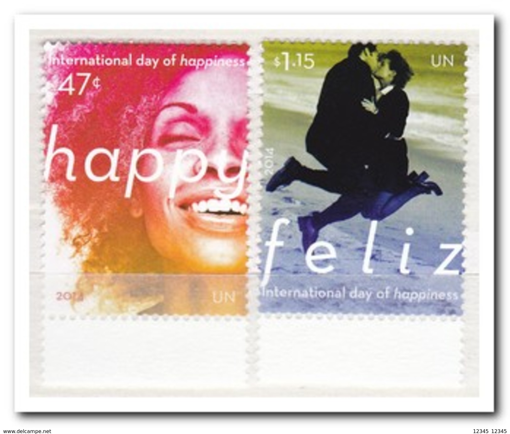 UNO New York 2014, Postfris MNH, Day Of Happiness - Ongebruikt