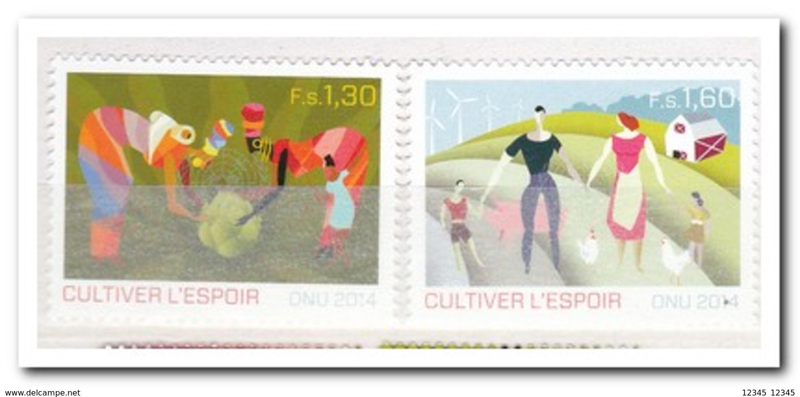 UNO Geneve 2014, Postfris MNH, Peasant Family Farms - Ongebruikt