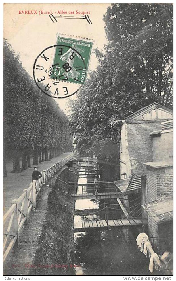 Evreux        27            Allée Des Soupirs   . Lavoirs.        (voir Scan) - Evreux