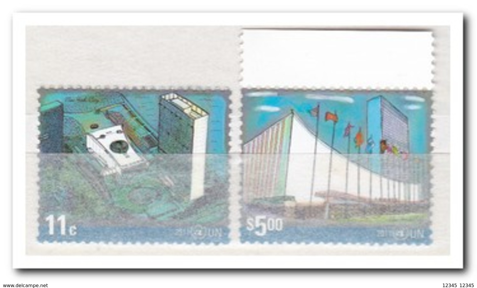 UNO New York 2011, Postfris MNH, UNO Buildings - Unused Stamps