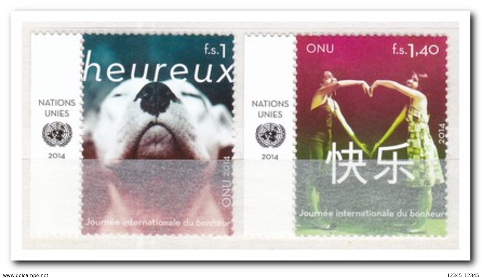 UNO Geneve 2014, Postfris MNH, Day Of Happiness - Unused Stamps