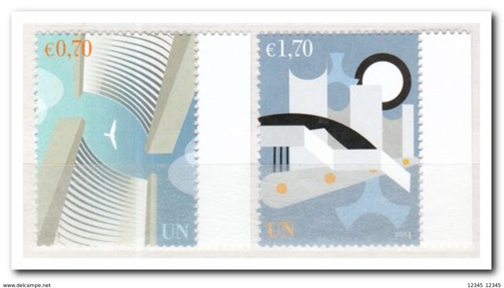 UNO Wenen 2014, Postfris MNH, UNO Buildings - Unused Stamps