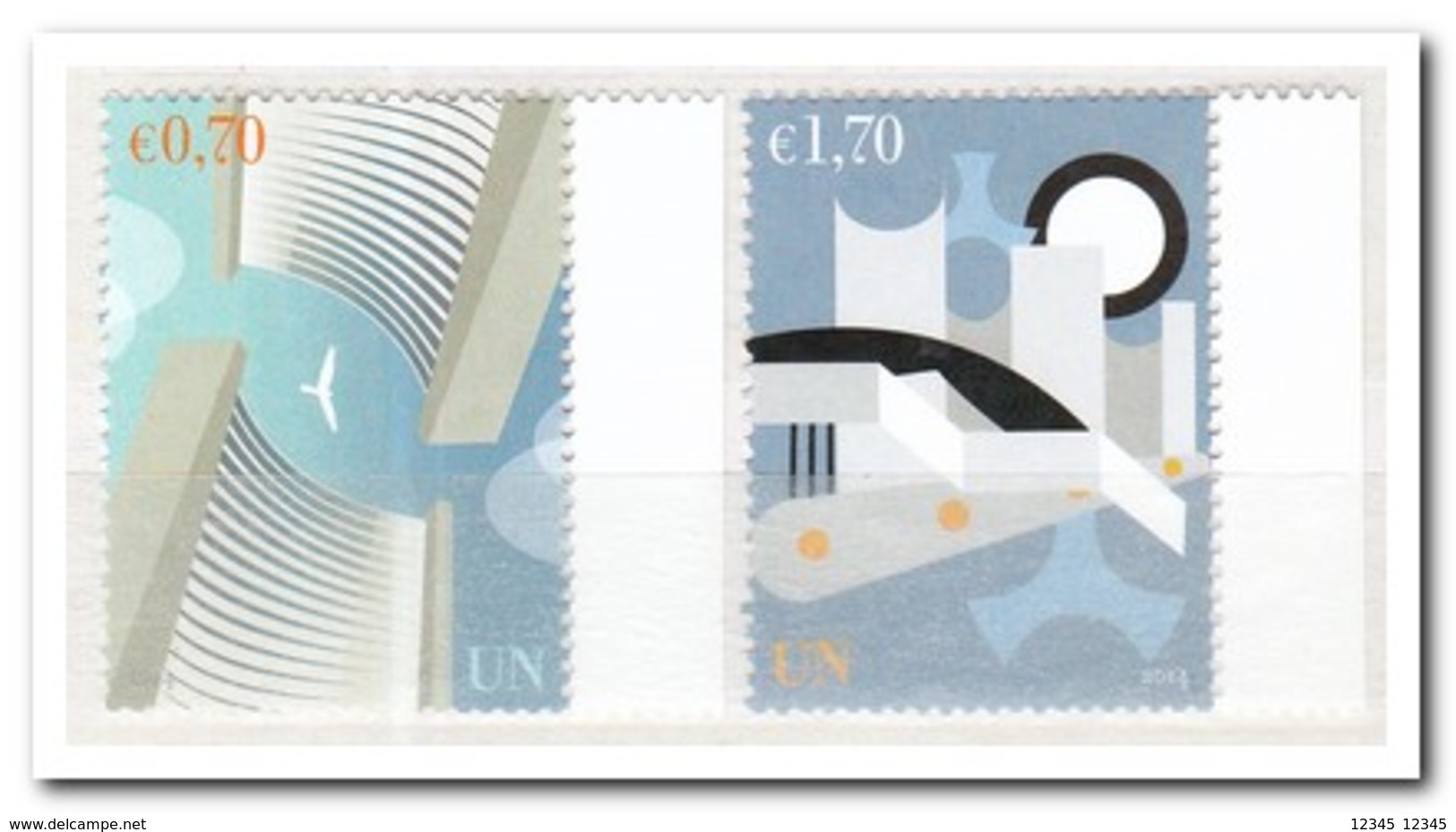 UNO Wenen 2014, Postfris MNH, UNO Buildings - Ongebruikt