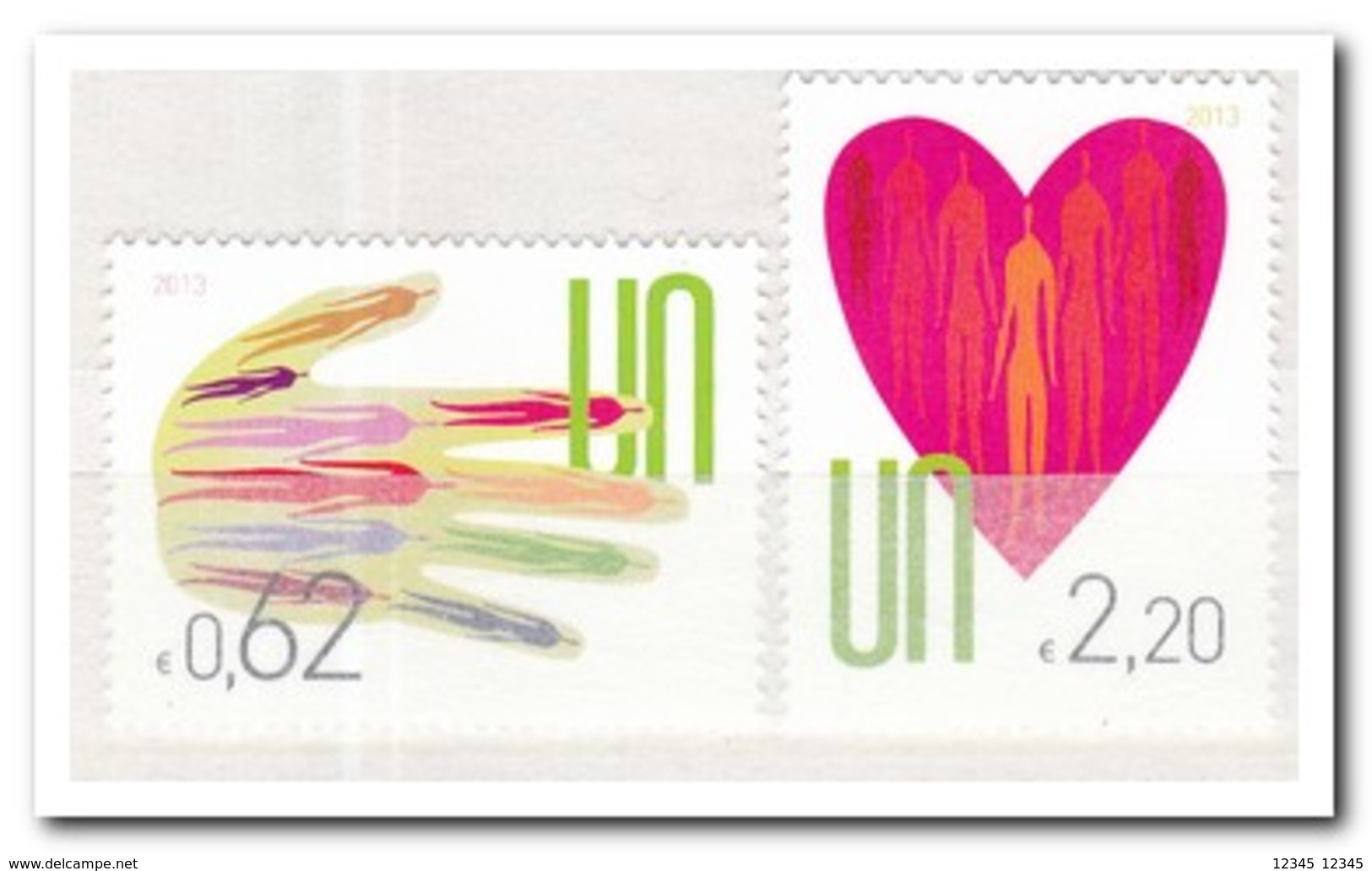 UNO Wenen 2013, Postfris MNH, Hand, Heart - Unused Stamps