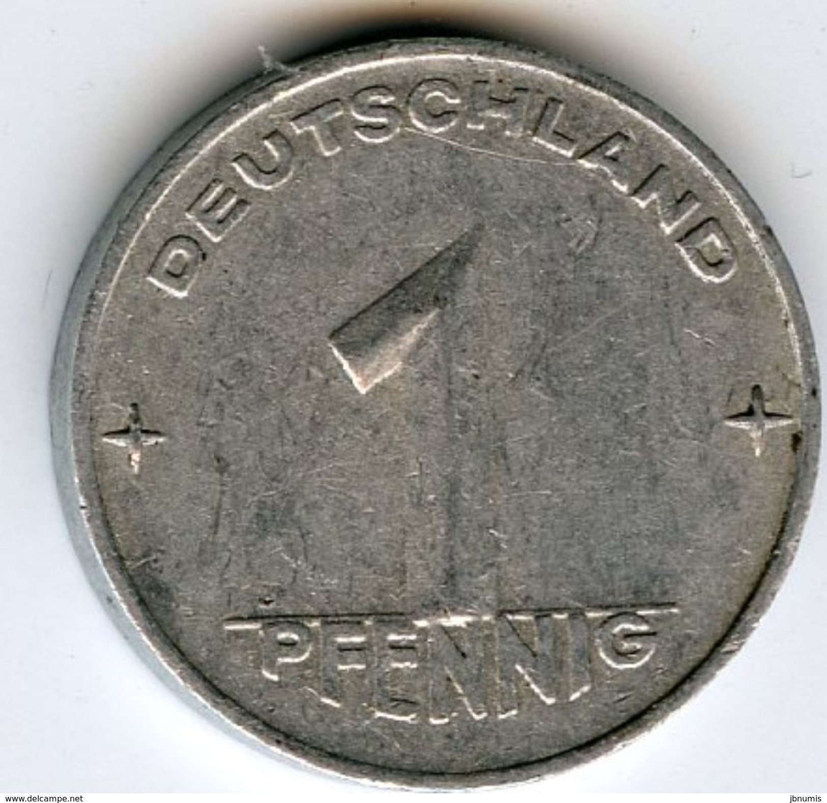 Allemagne Germany RDA DDR 1 Pfennig 1952 Sans Marque Ou Petit A J 1505 KM 5 - 1 Pfennig