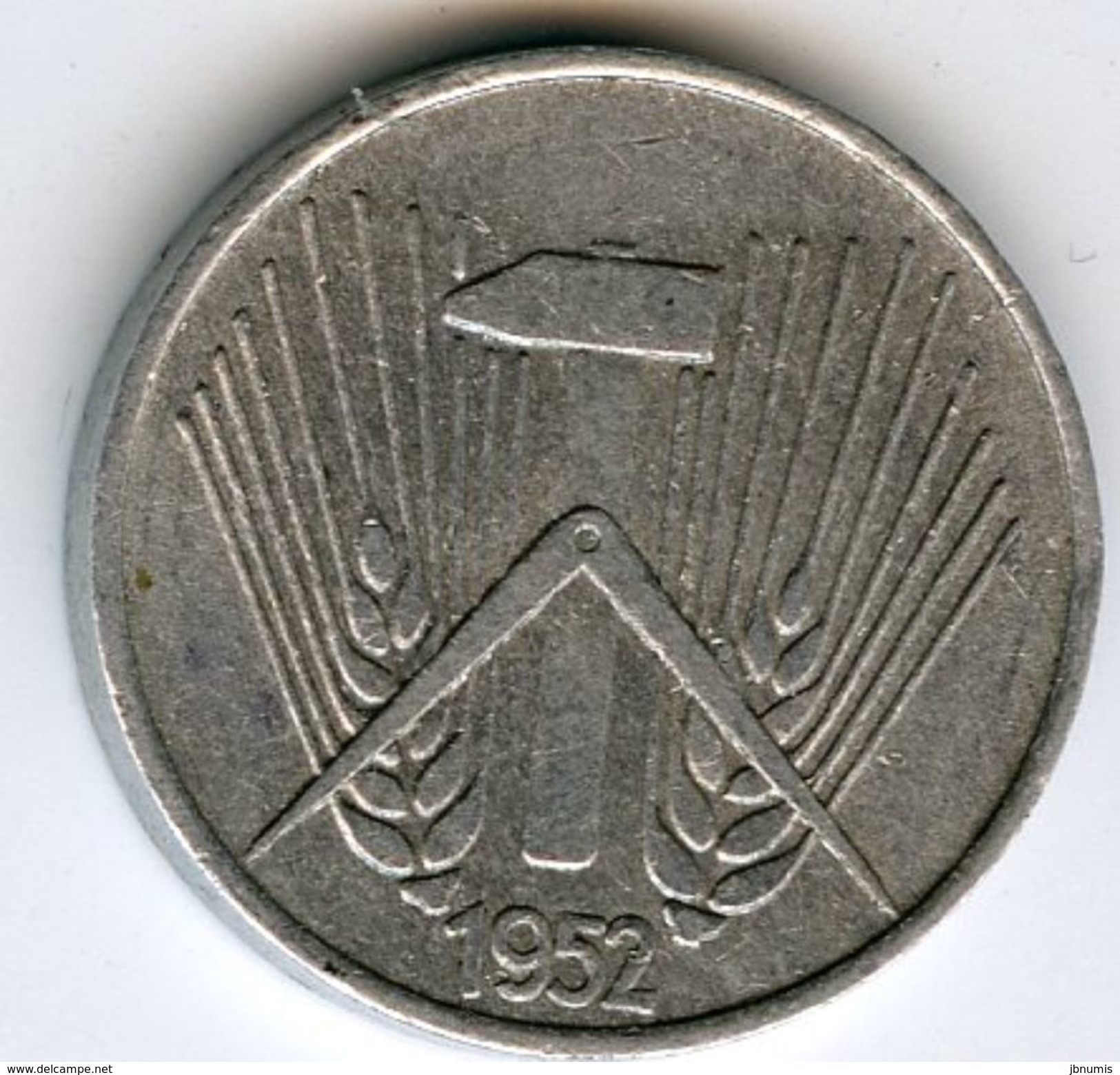 Allemagne Germany RDA DDR 1 Pfennig 1952 Sans Marque Ou Petit A J 1505 KM 5 - 1 Pfennig