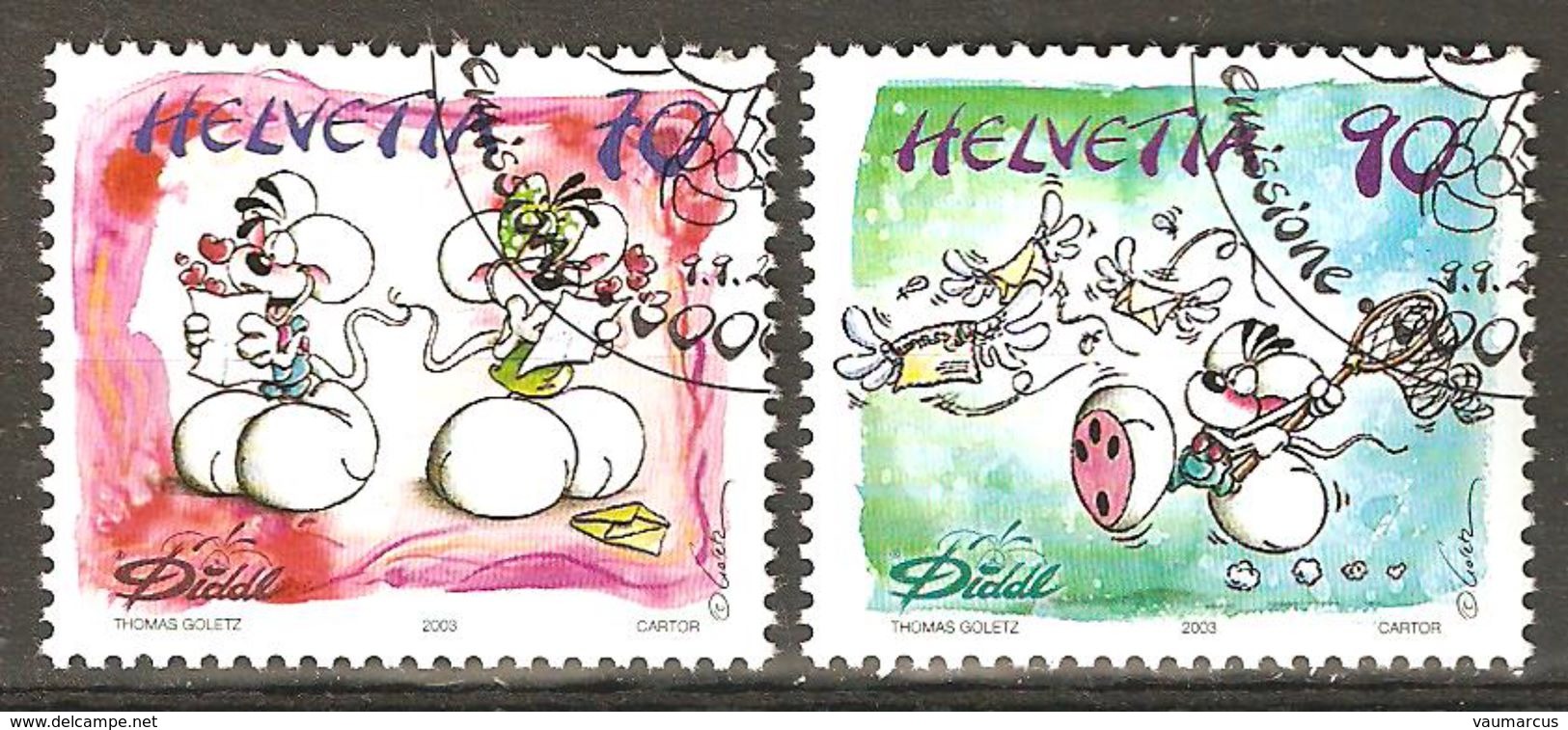Zu 1101-1102 / Mi 1851-1852 / YT 1774-1775 DIDDL Obl. 1er Jour SBK 4,80 - Used Stamps