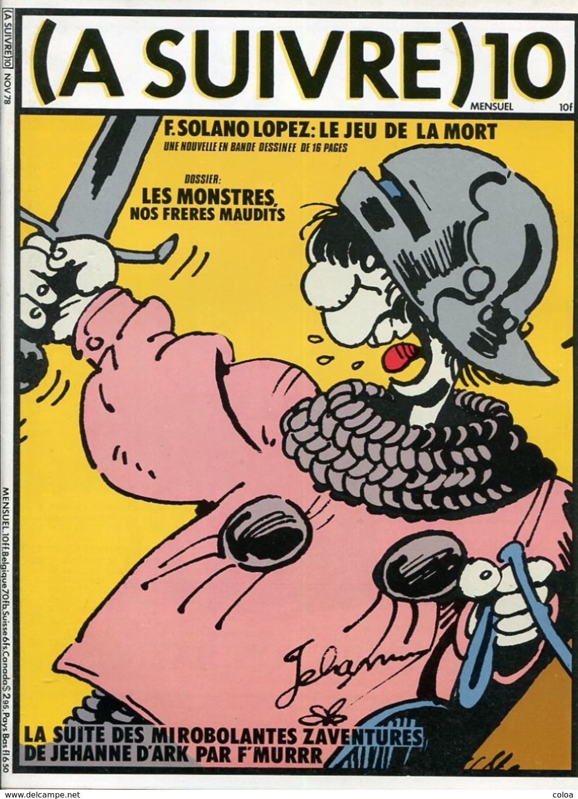 A SUIVRE N° 10  Novembre  1978 - A Suivre